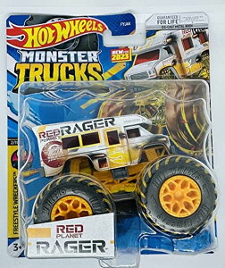 �z�b�g�E�B�[�� �����X�^�[�g���b�N Hot Wheels Monster Trucks - RED Planet Rager - Treasure Hunt - Freestyle Wreckers 2/11-2023 Mix 2 Ships Bubble Wrapped in a Box �y���s�A���i�z