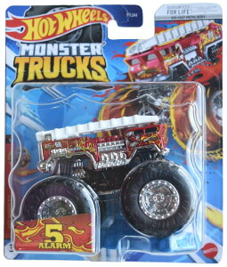 zbgEB[ X^[gbN Hot Wheels Monster Trucks 5 Alarm, Includes Connect and Crash Car ysAiz