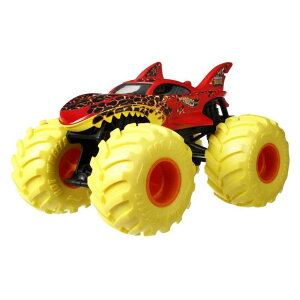 zbgEB[ X^[gbN Hot Wheels Monster Trucks Lava Shark 1:24 Scale Vehicle, Collectible Die-Cast Metal Toy Truck with Giant Wheels & Stylized Chassis, Gift for Kids Ages 3 Years Old & Up ysAiz