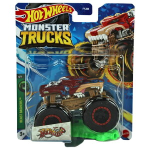 �z�b�g�E�B�[�� �����X�^�[�g���b�N Hot Wheels Monster Trucks 2023 1:64 Scale Beast Bashers 4/7 Hotweiler �y���s�A���i�z