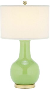Tt@B safavieh e[uv Tt@r Tt@BA Safavieh Lighting Collection Paris Modern Green Ceramic 28-inch Bedroom Living Room Home Office Desk Nightstand (LED Bulb Included) Table Lamp, 0 ysAiz