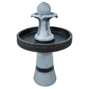 K[f  CeA u^  ̃IuWF EH[^[tH[t@Ee Sunnydaze 2-Tone Outdoor Water Fountain with LED Light and Electric Pump - Small Traditional Water Feature - 29.5" H ysA