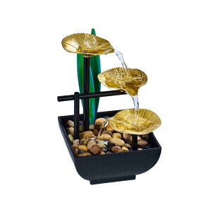   ̃IuWF e[ugbvt@Ee CeA Generic Tabletop Water Fountain, Home D?cor Soothing Sound Machine - Automatic Pump, Deep Basin & Natural River Rocks. Indoor Zen Relaxation for Office, Living R