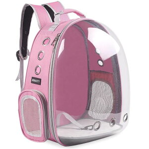 �C���R ���� �o�[�h �g���x���L�����A�[ BEIKOTT Cat Backpack Carriers Bag, Dog Backpack, Pet Bubble Backpack for Small Cats Puppies Dogs Bunny, Airline-Approved Ventilate Transparent Capsule Backpack for Travel, Hiking and Outdoor Us �y��