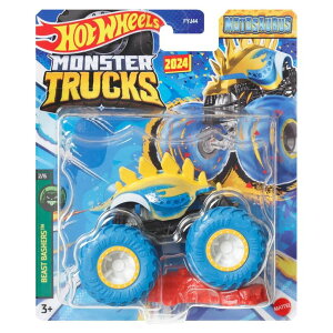 �z�b�g�E�B�[�� �����X�^�[�g���b�N Hot Wheels Monster Trucks Motosaurus (Yellow/Blue) �y���s�A���i�z