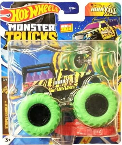 �z�b�g�E�B�[�� �����X�^�[�g���b�N Hot Wheels Monster Trucks Haul Y'all New for 2024, Includes Crushed Car �y���s�A���i�z