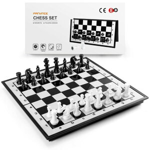 `FXZbg Chess Sets Travel Board Games: Magnetic Folding Chess Board with Instructions Teen Gifts Family Games Educational Toys for Kids and Adults 9.5 Inch ysAiz
