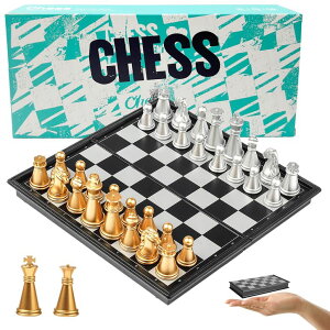 `FXZbg Mini Travel Chess Set Magnetic Vikutu 5.11 Inches Portable Small Folding Chess Board (X-Small) ysAiz