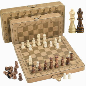 `FXZbg 15inch Chess Set, Magnetic Chess Borad Classic Chess Game Set with Pieces Storage for Family Game Night Ideal Chiristams Gift for Families ysAiz
