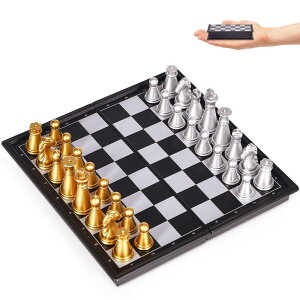 `FXZbg KICTERO 5" Mini Chess Set Travel Board Game with Magnetic Folding Chess Board Portable and Store Chess Pieces Pocket Chess Games for Kids and Adult,Easy to Carry ysAiz