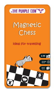 `FXZbg The Purple Cow- Magnetic Chess Game for kids and adults. Travel size, lightweight game for hours of fun - Portable mini game - Ideal for travelling ysAiz