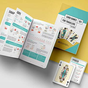 �`�F�X�Z�b�g Card Games for Travelers - Box Set of 30 Classic Games & 2 Decks | Ages 6+ | 1 to 12 Players | Kids, Families & Adults | Playing Cards | Family Game Night | Gift Idea �y���s�A���i�z