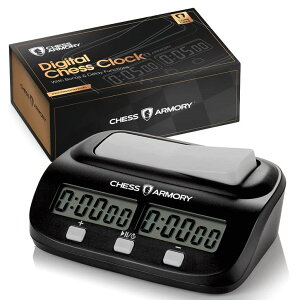 �`�F�X�Z�b�g Chess Armory Digital Chess Clock - Portable Timer with Tournament and Bonus Time Features �y���s�A���i�z