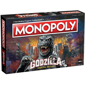 `FXZbg Monopoly: Godzilla | Based on Classic Monster Movie Franchise Godzilla | Collectible Monopoly Game Featuring Familiar Locations and Iconic Kaiju Monsters ysAiz
