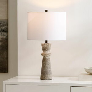 �T�t�@���B�� safavieh �e�[�u�������v �T�t�@�r�� �T�t�@���B�A SAFAVIEH Lighting Collection Colette Grey Travertine 25-inch Table Lamp (LED Bulb Included) �y���s�A���i�z