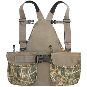 �C���R ���� �o�[�h �g���x���L�����A�[ HUNTPAL Upland Hunting Vest Tactical Backpack Vest with Game Pouch and Pockets, Game Hunting Bag with Adjustable Chest and Waist Belts, Fot for Filed Bird Hunting, Waterfowl Camo �y���s�A���i�z