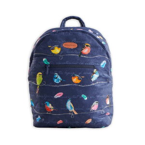 �C���R ���� �o�[�h �g���x���L�����A�[ Maison d' Hermine Backpack Cotton Shoulder Backpack with Small Pouch Lightweight Bag for Travel Work Beach Perfect for Mothers Day Gifts, Women & Men (Birdies On Wire) �y���s�A���i�z