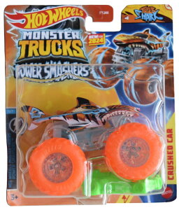 zbgEB[ X^[gbN Hot Wheels Monster Trucks Tiger Shark, Includes Crushed Car 1:64 Scale die cast ysAiz