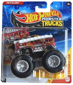 zbgEB[ X^[gbN Hot Wheels Monster Trucks HW 5 Alarm, Monster Trucks Live 1/8 Includes Crushed car ysAiz