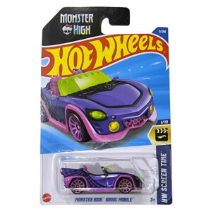 �z�b�g�E�B�[�� �����X�^�[�g���b�N Hot Wheels Monster High Ghoul Mobile (Purple), 1/10 1:64 Scale Die-Cast �y���s�A���i�z