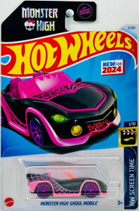 �z�b�g�E�B�[�� �����X�^�[�g���b�N Hot Wheels Monster High Ghoul Mobile (Black), 1:64 Scale, HW Screen Time 1/10 �y���s�A���i�z