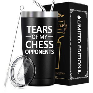 `FXZbg SpenMeta Chess Gifts - Tears of My Chess Opponents - Best Gifts for Chess Lovers - 20 Oz Chess Player Tumbler ysAiz