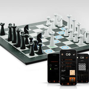 `FXZbg GoChess Mini - AI Electronic Chess Board Game, Light Up Chess Set for Adults & Kids for All Skill Levels with Online Play App - Perfect as a Gift for Smart Board Games Lovers ysAiz