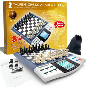 `FXZbg iCore Electronic Chess Set - Develop Thinking Chess Set for Kids, Memory Electronic Chess Board - Talking Coach 30 Skill Levels Beginners & Adults ysAiz