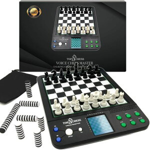 �`�F�X�Z�b�g Top 1 Chess Electronic Chess Set | Chess Set for Kids and Adults | Voice Chess Computer Teaching System | Chess Strategy Beginners Improving Learning Board Game �y���s�A���i�z