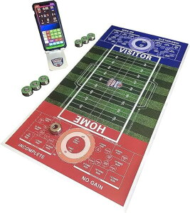 `FXZbg Tabletop Football Board Game - 19" x 36.5" Deluxe Set | an Indoor Outdoor Football Game Played Shuffleboard Style ysAiz
