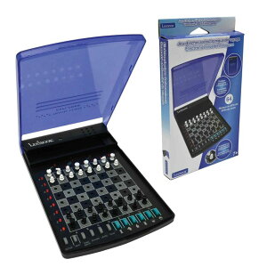 �`�F�X�Z�b�g LEXiBOOK, Electronic Travel Chess Set, 32 Pieces, 64 Difficulty Levels, 1 to 2 Players, Strategy Game, Family Board Game, LCG500 �y���s�A���i�z
