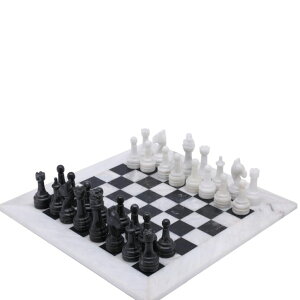 �`�F�X�Z�b�g Marble Chess Set for Adults Premium Stone Chess Set Best Decorative Chess Set for Home D?cor Gifts Exclusive Handmade with Velvet Box Anti Scratch Pad �y���s�A���i�z