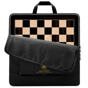 �`�F�X�Z�b�g A&A 18.875 Professional Wooden Tournament Chess Board/African Palisander & Maple Inlaid / 2.0 Squares w/o Notation �y���s�A���i�z