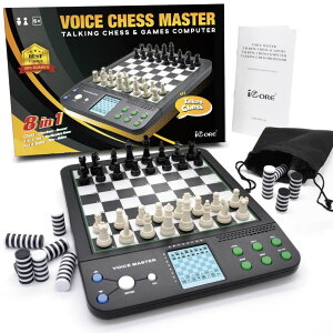 `FXZbg iCore Electronic Chess Set - Teach and Play with The Smart Chess Computer Game Board - Ideal for Beginners and Improving Players ysAiz
