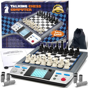 �`�F�X�Z�b�g iCore Electronic Chess Set - Talking Chess Computer Set, Board Game, Beginner Chess Sets with Learning Tactics Modes, Computer Chess for Kids & Adults �y���s�A���i�z