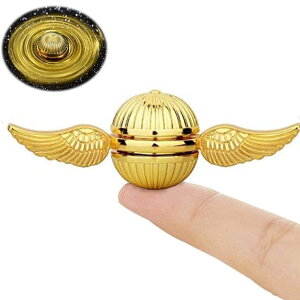 �`�F�X�Z�b�g Cool Fidget Spinner for Kids Adults, Magic Orb Finger Hand Spinner Toys Stress Relief Ball Sensory Toy Wizard Fan, Metal Fingertip Gyro Birthday Gift Stocking Stuffer for Boys Girls, Golden Decortion �y���s�A���i�z