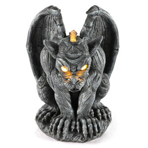 �K�[�f�����C�gLED�\�[���[���C�g �\�[���[�p���[ Lovely Ran Large Winged Gargoyle Statue with Solar Lights Outdoor Gargoyle Statue Garden Guardian Sculpture Figurine Gothic Decor Gargoyle Monster Dragon Creep Scary Sculpture Patio Ya �y