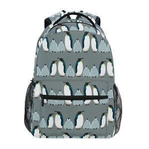 �C���R ���� �o�[�h �g���x���L�����A�[ Fisyme Penguin Sea Bird Backpack Laptop Bag Daypack Travel Hiking School Backpacks for Men Women Kids Girls Boys �y���s�A���i�z