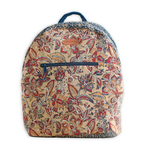 �C���R ���� �o�[�h �g���x���L�����A�[ Maison d' Hermine Backpack Cotton Shoulder Backpack with Small Pouch Lightweight Bag for Travel Work Beach Perfect for Women & Men (Kerala - Blue) �y���s�A���i�z