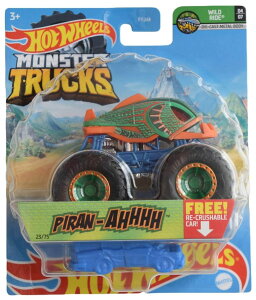 �z�b�g�E�B�[�� �����X�^�[�g���b�N Hot Wheels Monster Trucks Piran Ahhhh, Re-Crushable �y���s�A���i�z