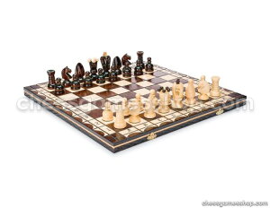 �`�F�X�Z�b�g Chess and games shop Muba Beautiful Handcrafted Wooden Chess Set with Wooden Board and Handcrafted Chess Pieces - Gift idea Products (17 inches (44 cm) Deco) �y���s�A���i�z