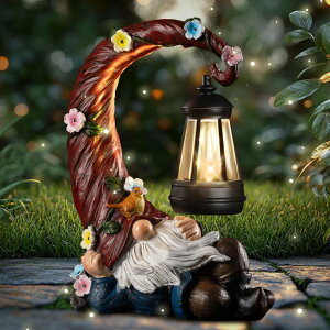K[fCgLED\[[Cg \[[p[ twinbling Garden Gnomes Outdoor Statues with Solar Light Funny Gnome Decor Gifts for Women Mom Gnomes Decorations for Home Patio Lawn Yard Garden Decor ysAiz