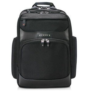 �C���R ���� �o�[�h �g���x���L�����A�[ Everki Onyx Premium Business Executive Laptop Backpack - Ballistic Nylon and Leather Office Backpack Laptop Bag, Travel Friendly - Dedicated Compartment up to 17.3, 36L Capacity (EKP132S17), B �y��