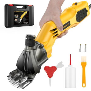 ƒ{poJ r SOARFLY Sheep Shears, 600W Heavy Duty Professional Electric Sheep Clippers, Livestock Haircut for Grooming Sheep Horses Alpacas Goats Thick Animals ysAiz