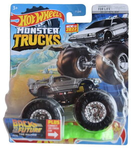 �z�b�g�E�B�[�� �����X�^�[�g���b�N Hot Wheels Monster Trucks Back to The Future Time Machine, Connect and Crash Car �y���s�A���i�z