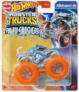 �z�b�g�E�B�[�� �����X�^�[�g���b�N Hot Wheels Monster Trucks New for 2024 1:64 Scale Power Smashers (Rhinomite) �y���s�A���i�z