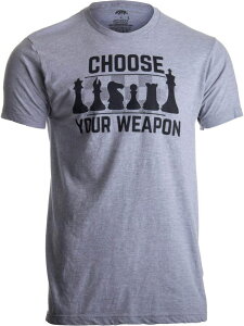 �`�F�X�Z�b�g Ann Arbor T-shirt Co. Chess - Choose Your Weapon | Funny Player Joke, Club Team Set Game Humor T-Shirt-(Adult, L) Sport Grey �y���s�A���i�z
