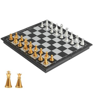 `FXZbg Mini Travel Chess Set Magnetic Vikutu 7.5 Inches Portable Small Folding Chess Board (Small) ysAiz