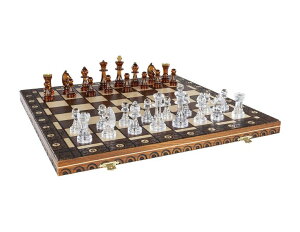 �`�F�X�Z�b�g Chess and games shop Muba Amber 6EF Handmade Wooden Chess Set 21 Inch Board with Chessmen- Storage Box to Store All The Pieces �y���s�A���i�z
