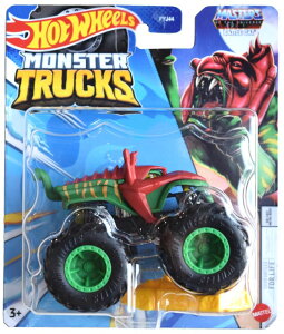 �z�b�g�E�B�[�� �����X�^�[�g���b�N Hot Wheels Monster Trucks Battle Cat, Connect and Crash Car 1:64 Scale die cast �y���s�A���i�z